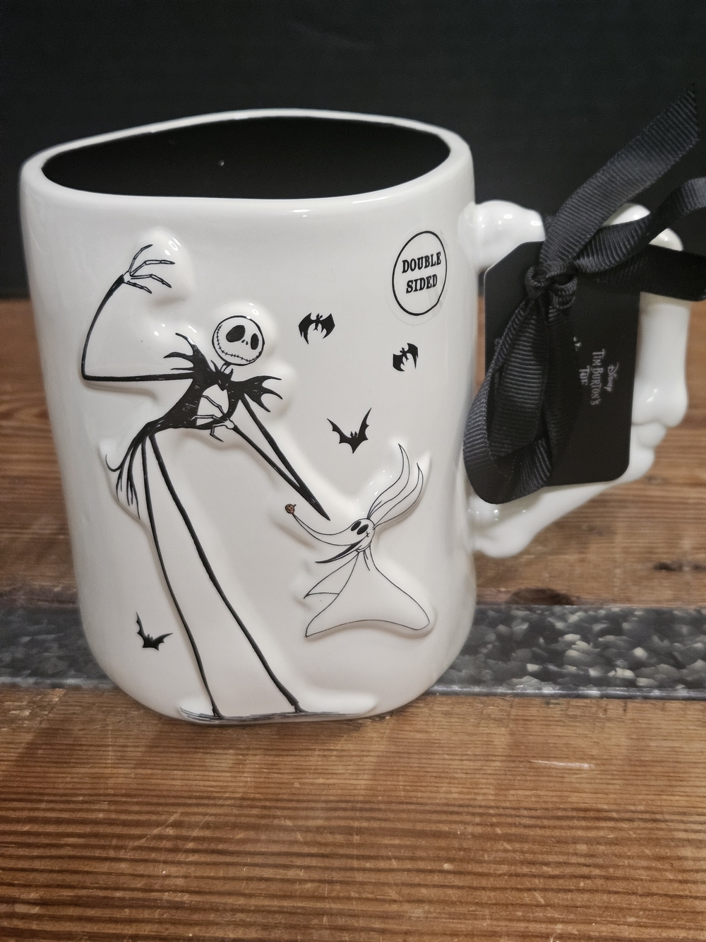 Rae Dunn Nightmare Characters Double-Sided White Ceramic Mug